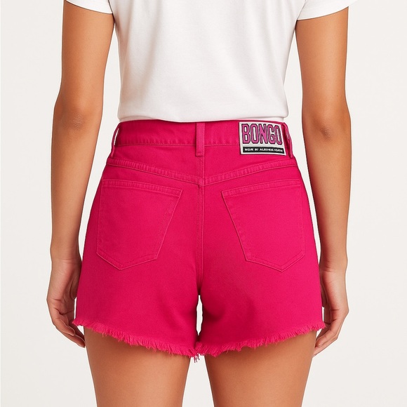 BONGO Pants - BONGO Vintage 80s Hot Pink Denim Cut Off Shorts